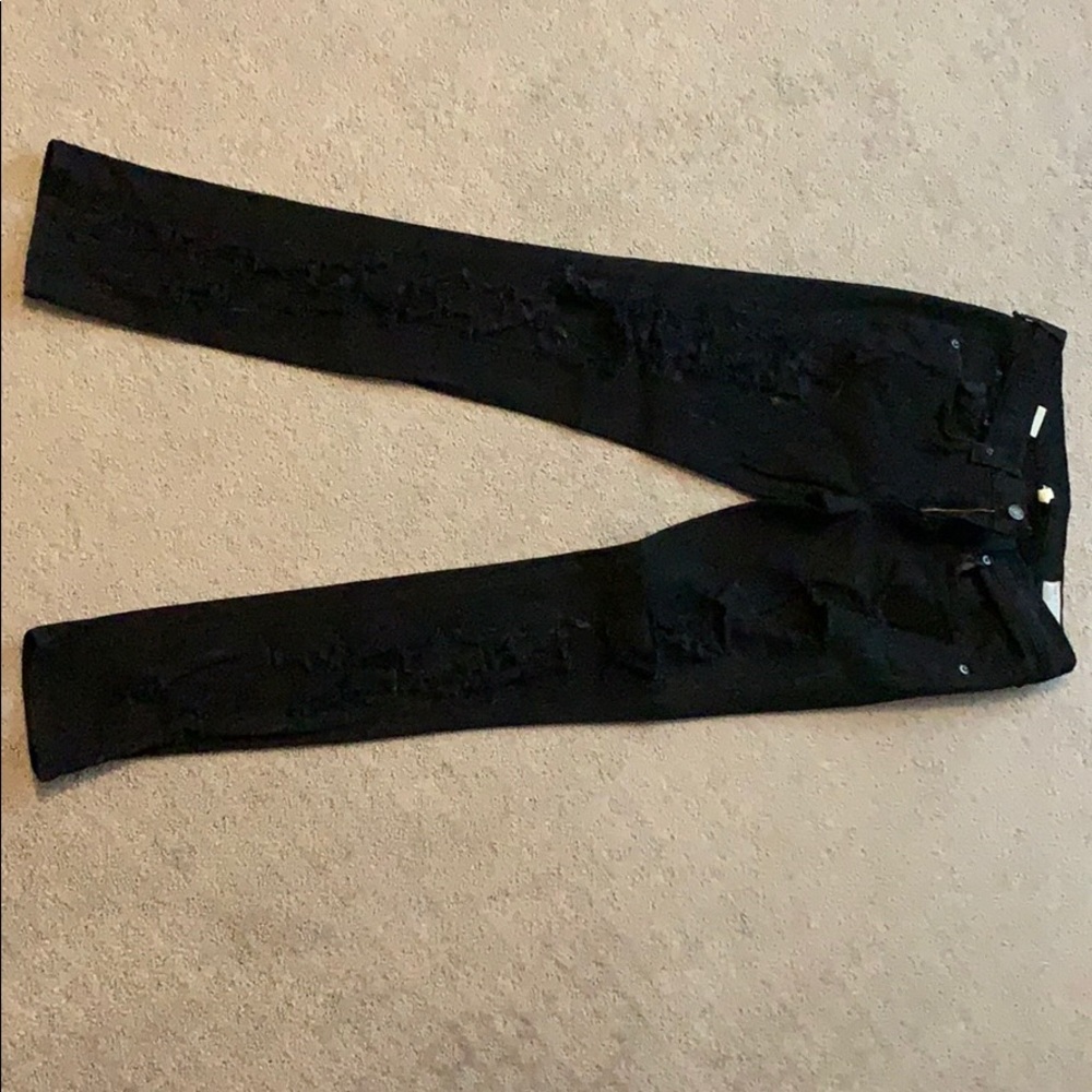 Super distressed rag and bone jeans